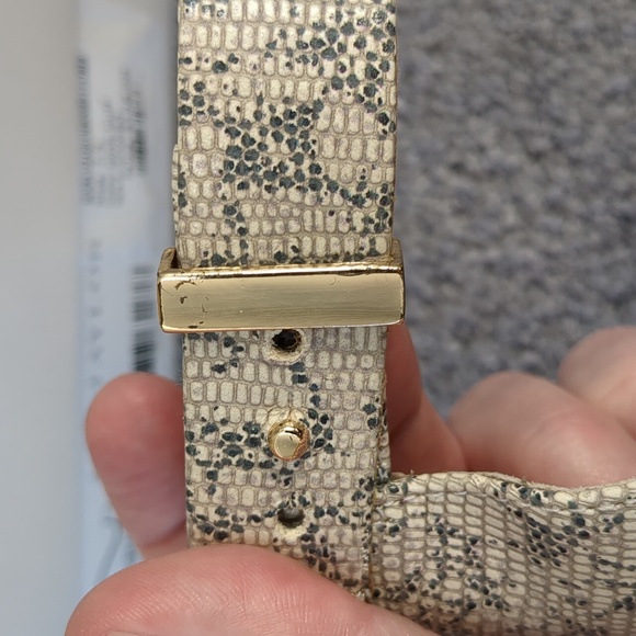 Alaina lizard embossed leather sandals - Picture 5 of 5